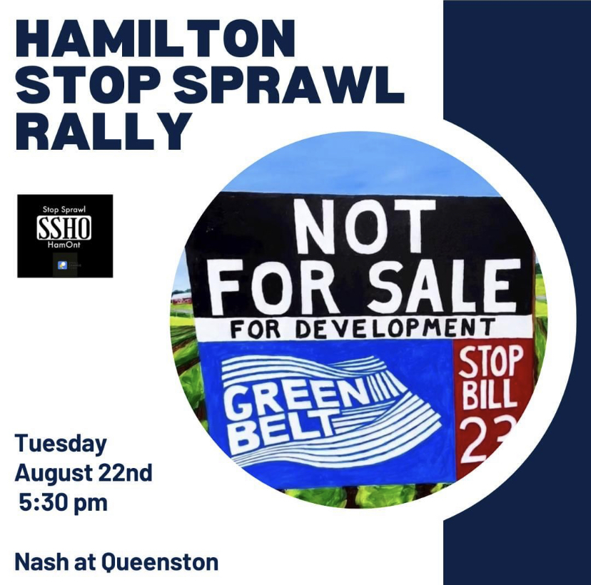 Stop Sprawl Greenbelt Rally in Hamilton